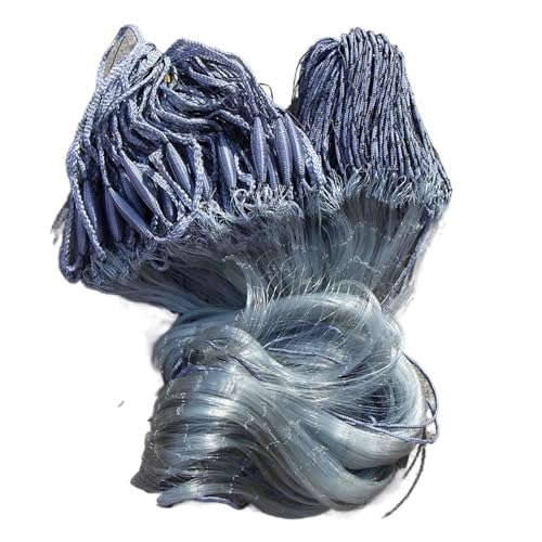 ZiYouao Monofilament-Angelfalle Einzelschicht/DREI -Schichten handgefertigtes klebriges Gill -Fischerei -Netz -Gillnet -Netzwerk Stellnetz Zum Fischen(Color:Single (60x60mm)) von ZiYouao