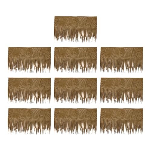 Zialofi 10Pcs Synthetische Robuste Mehrzweck DIY Künstliche Palm Stroh Dach Panel Zialofi 10Pcs Synthetische Robuste Mehrzweck DIY Künstliche Palm Stroh Dach Panel von Zialofi