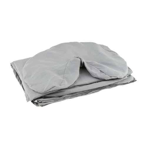 Ｚｉａｌｏｆｉ 3 Stücke Schönheitstischblatt Set Massage Tisch Cover Face Cradle Cover für Schönheit, Hellgrau von Ｚｉａｌｏｆｉ