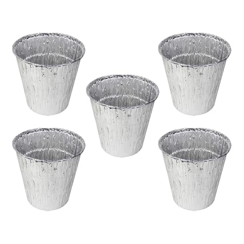 Zialofi 5 Stück Fettauffangeimer Einlagen Tropfschalen Becher Und Auffangbehälter als Grill Zubehör Hitzebeständige Aluminiumeinsätze für Schnelle Reinigung Zialofi 5 Stück Fettauffangeimer Einlagen Tropfschalen Becher Und Auffangbehälter als Grill Zubehör Hitzebeständige Aluminiumeinsätze für Schnelle Reinigung von Zialofi
