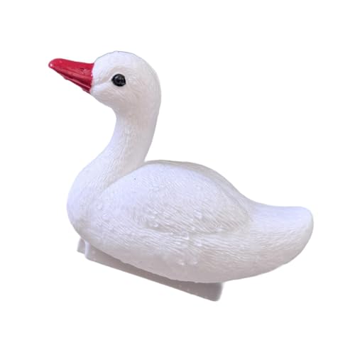 Ｚｉａｌｏｆｉ Gartenfigur Schwanenköder für Außenbereich, Gans schwimmende Dekoration für Teich, Mehrfarbig, 20cmx11cmx7cm von Ｚｉａｌｏｆｉ