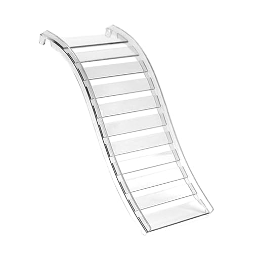 Ｚｉａｌｏｆｉ Hamsterleiter für Kletterspielzeug und Käfigzubehör, Plattformbrücke für Kleintiere, Klar von Ｚｉａｌｏｆｉ