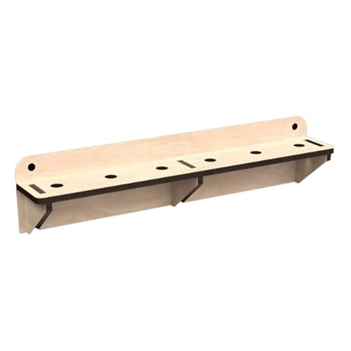 Ｚｉａｌｏｆｉ Schraubendreher Organizer Werkzeughalter Handwerkzeug Regal Wandaufbewahrung Aus Stabilem Holzmaterial mit Vorgebohrten Löchern für Werkstatt Garage, 22.5 Cm X 5 Cm X 4 von Ｚｉａｌｏｆｉ