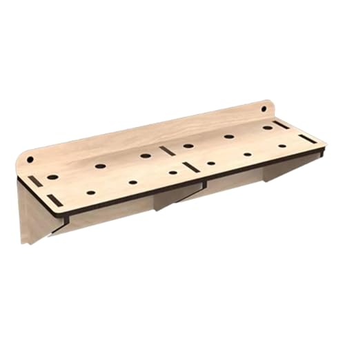 Ｚｉａｌｏｆｉ Schraubendreher Organizer Werkzeughalter Handwerkzeug Regal Wandaufbewahrung Aus Stabilem Holzmaterial mit Vorgebohrten Löchern für Werkstatt Garage, 22.5 Cm X 7.2 Cm X von Ｚｉａｌｏｆｉ