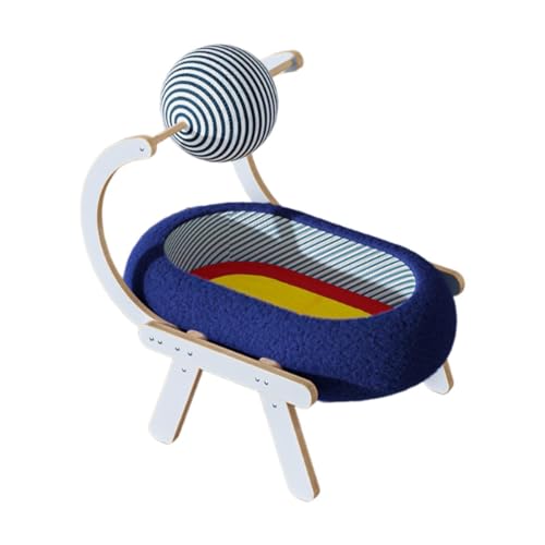 Ｚｉａｌｏｆｉ Sisal Katze Bett Katzen Scratch Pad Schüssel Pet Supplies Kätzchen Interaktive Spielzeug Holz von Ｚｉａｌｏｆｉ