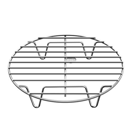 Ｚｉａｌｏｆｉ Tragbares Dampfgarer-Rack aus Edelstahl, 18 cm Durchmesser für Haushalte, 4.8 cm Höhe von Ｚｉａｌｏｆｉ