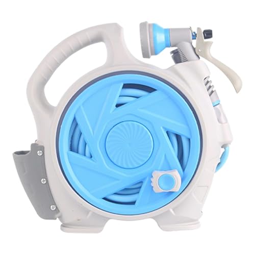 Ｚｉａｌｏｆｉ Wasserrohrwagen Gartenschlauchwagen Schlauchaufroller Mini Schlauchregal Flexible Handhabung Material PP für Balkonpflege Pflanzenpflege Haustierpfleg, Blau von Ｚｉａｌｏｆｉ
