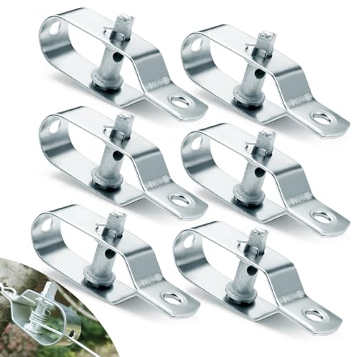 Ziamzra 6 Stück Drahtspanner 95mm Zaunspanner Verzinkt Maschendrahtzaun Spanndraht Zauneinsteller für Spanndrahthalter Zaundraht Drahtseile Garten Wildzaun Weidezaun Wäscheleine Edelstahlkabel von Ziamzra