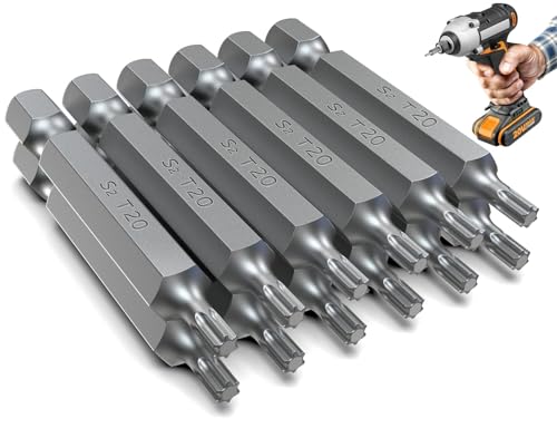 Ziamzra T20 Torx Bit 50 mm - 12 Stück Ersatz Bits aus S2 Stahl - Magnetisches Bit-Sortiment 1/4" Sechskantschaft für Schrauberbit Möbelbau Ziamzra T20 Torx Bit 50 mm - 12 Stück Ersatz Bits aus S2 Stahl - Magnetisches Bit-Sortiment 1/4" Sechskantschaft für Schrauberbit Möbelbau von Ziamzra