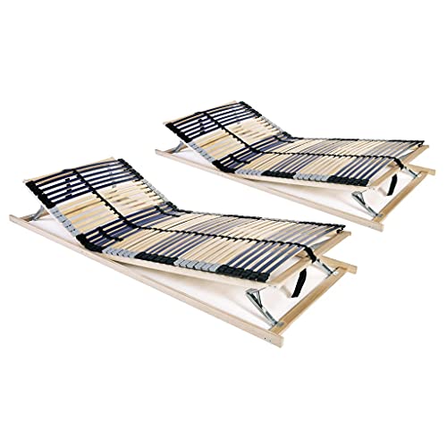 Ziaphsol 2er-Set Premium Lattenroste, 80x200 cm, 42 Latten, 7 Zonen, Verstellbarer Kopf- & Fußteil, aus robustem Buchenholzrahmen für Betten Ziaphsol 2er-Set Premium Lattenroste, 80x200 cm, 42 Latten, 7 Zonen, Verstellbarer Kopf- & Fußteil, aus robustem Buchenholzrahmen für Betten von Ziaphsol