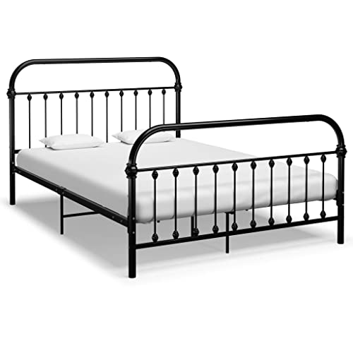 Ziaphsol Bettgestell Schwarz Metall 120x200 cm, Robustes Einzelbett, modernes Design für Schlafzimmer, Stabiler Plattformrahmen, ideal für eine erholsame Nachtruhe Ziaphsol Bettgestell Schwarz Metall 120x200 cm, Robustes Einzelbett, modernes Design für Schlafzimmer, Stabiler Plattformrahmen, ideal für eine erholsame Nachtruhe von Ziaphsol