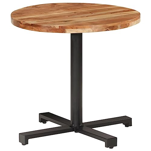 Ziaphsol Bistrotisch Rund Ø80x75 cm Akazie Massivholz mit natürlichem Finish, pulverbeschichteter Eisenfuß. Vielseitiger Esstisch für Küche, Esszimmer und Garten. Langlebiger Küchentisch Ziaphsol Bistrotisch Rund Ø80x75 cm Akazie Massivholz mit natürlichem Finish, pulverbeschichteter Eisenfuß. Vielseitiger Esstisch für Küche, Esszimmer und Garten. Langlebiger Küchentisch von Ziaphsol