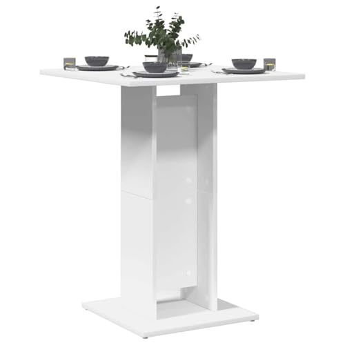 Ziaphsol Bistrotisch Weiß Holzwerkstoff 60x60x75 cm, moderner Esstisch für Esszimmer, robuster Küchentisch für Küche und Essbereich, langlebiger Tisch, vielseitig einsetzbar, einfache Montage Ziaphsol Bistrotisch Weiß Holzwerkstoff 60x60x75 cm, moderner Esstisch für Esszimmer, robuster Küchentisch für Küche und Essbereich, langlebiger Tisch, vielseitig einsetzbar, einfache Montage von Ziaphsol