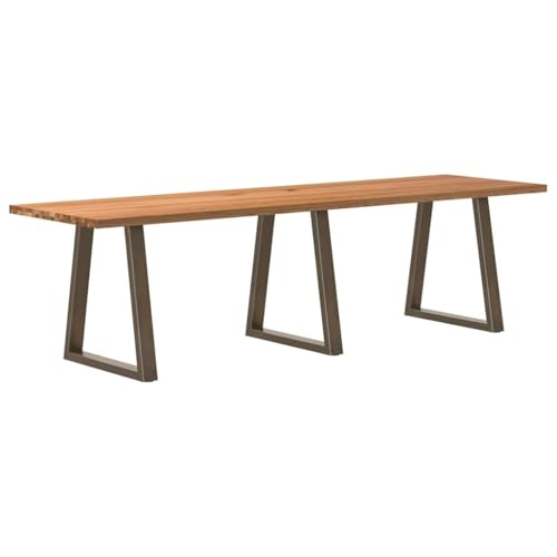 Ziaphsol Hellbrauner Esstisch Massivholz Eiche, Rechteckiger Esszimmertisch 280x80x74 cm, Robuster Küchentisch, Langlebiger Tisch für Esstische und Küche Ziaphsol Hellbrauner Esstisch Massivholz Eiche, Rechteckiger Esszimmertisch 280x80x74 cm, Robuster Küchentisch, Langlebiger Tisch für Esstische und Küche von Ziaphsol
