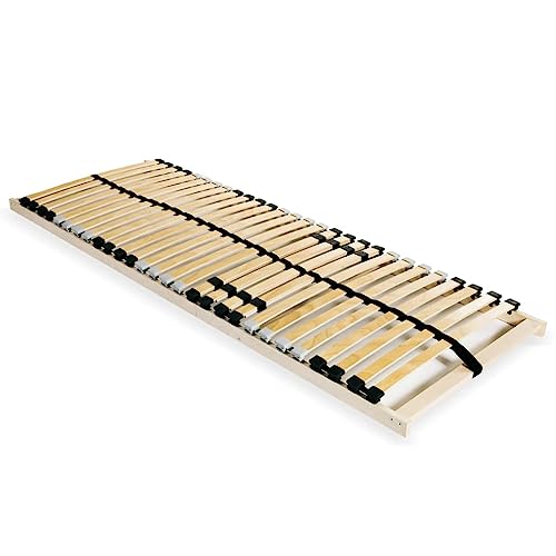 Ziaphsol Lattenrost mit 28 Birkenholz-Latten, 7 Zonen, 80x200 cm, Buchenholz-Rahmen, verstellbare Härte, optimaler Schlafkomfort für Ihr Bett von Ziaphsol