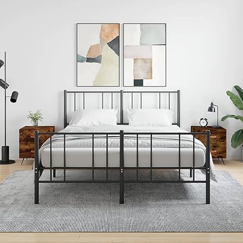 Ziaphsol Nachttische 2 STK. Räuchereiche 40x35x47,5 cm Holzwerkstoff, Moderne Nachtschränke mit Schubladen für Schlafzimmer, praktischer Beistelltisch zur Aufbewahrung, Elegantes End-Table-Design von Ziaphsol