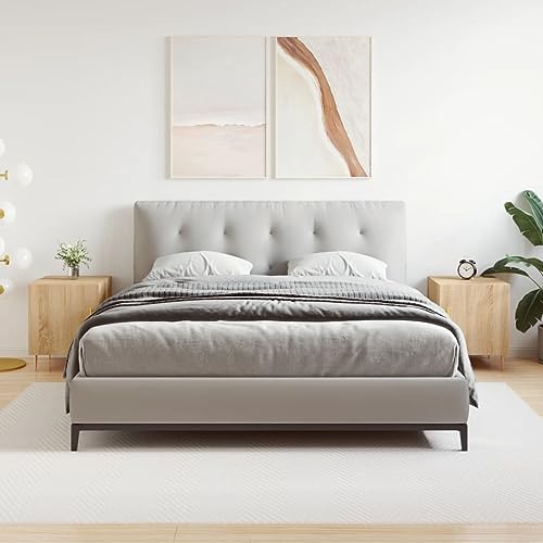 Ziaphsol Nachttische 2er-Set, Sonoma-Eiche, 40x40x50 cm, Holzwerkstoff, mit Tür und Metallfüßen, ideal als Nachtschrank oder Beistelltisch im Schlafzimmer Ziaphsol Nachttische 2er-Set, Sonoma-Eiche, 40x40x50 cm, Holzwerkstoff, mit Tür und Metallfüßen, ideal als Nachtschrank oder Beistelltisch im Schlafzimmer von Ziaphsol