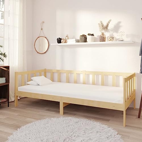 Ziaphsol Tagesbett mit Matratze 90x200 cm aus massivem Kiefernholz, multifunktionales Schlafsofa für Gäste und Wohnzimmer, Robustes Möbelstück für Schlafzimmer von Ziaphsol