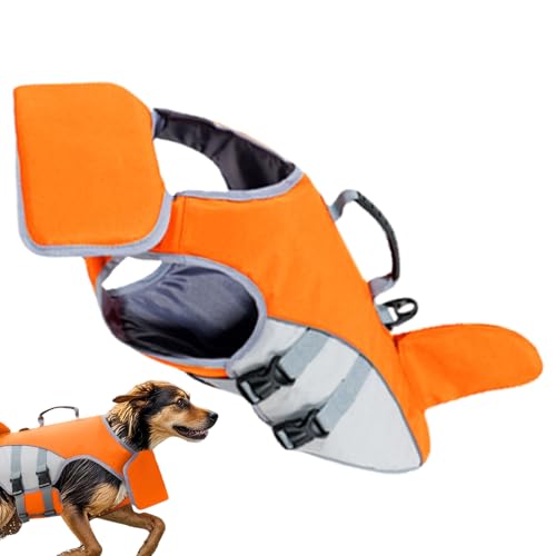 Zibeem Hundeschwimmweste | Sicherheitsschwimmweste Mit Griff Für Hunde,Schwimmhilfe Für Freiwassertraining Am See Meer Pool Beim Bootfahren Und Kajakfahren von Zibeem