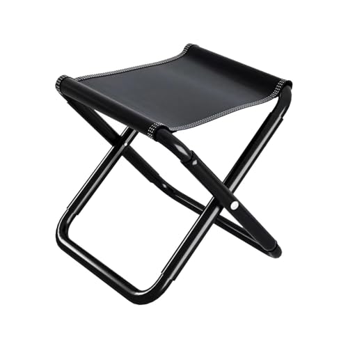 Zibeem Tragbarer Klapphocker, Robuster Campingstuhl Mit Tragetasche, Halterung Aus Aluminiumlegierung, Campinghocker klei ner Leichter Klappstuhl Leichter Sitzhocker Für Reisen, Wandern, Grillen von Zibeem