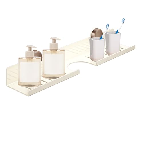 Zibeem Über Wasserhahn Bad - WandFür Bad | Klebeorganizer Stahl Platzsparend Parfumdisplay Toilette Küche von Zibeem