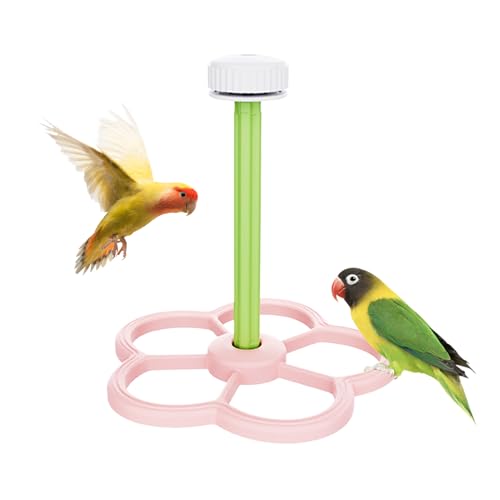 Zibeem sitzstange - Intelligentes Windspiel Spielzeug | Vogelkäfig Beschäftigungs- Und Spielständer Für Sittiche Aras Conures Nymphensittiche Wellensittiche Fensterplatz von Zibeem