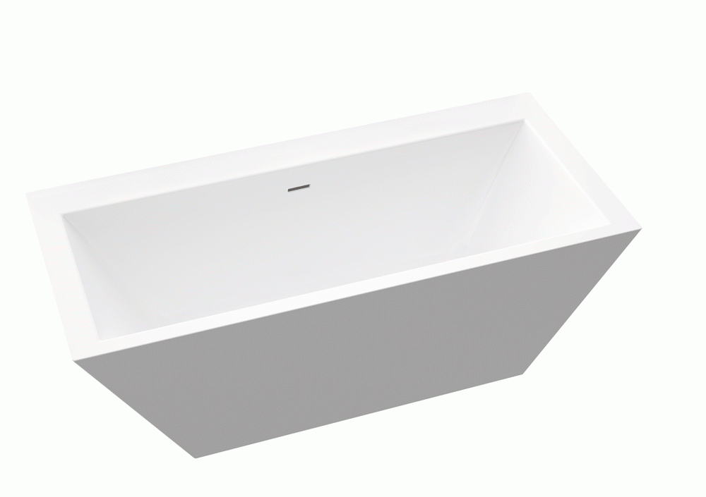 Zicco Elbrus 4 freistehende Badewanne 1600x800x580 mm B-024-1600-800-L-01-00 von Zicco