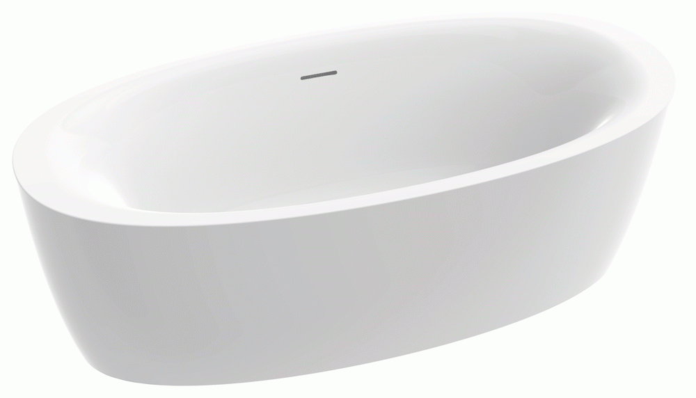 Zicco Evo freistehende Badewanne 1820x854x615 mm B-042-1820-854-L-01-00 von Zicco