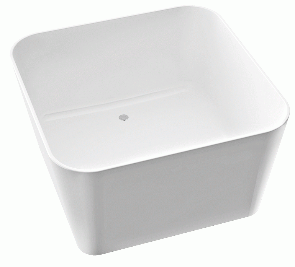 Zicco Margo 2 freistehende Badewanne, L 1215 W 1215 H 650 mm B-060-1215-1215-M-00-00 von Zicco