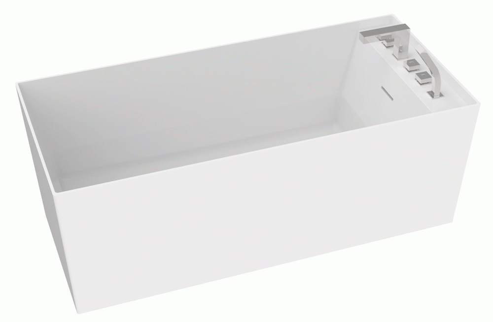 Zicco Quadro freistehende Badewanne 1550x700x600 mm B-090-1550-700-M-01-00 von Zicco