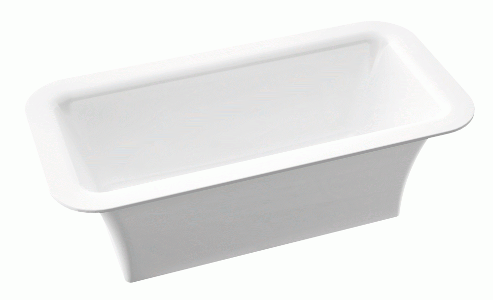 Zicco Sentio 1 freistehende Badewanne, L 1790 W 890 H 620 mm B-072-1790-890-M-00-00 von Zicco