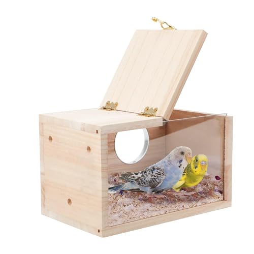 Zicojia 1 Stück Sittich-Nistkasten für Papageien, Sittiche, Nymphensittiche und Turteltauben Zicojia 1 Stück Sittich-Nistkasten für Papageien, Sittiche, Nymphensittiche und Turteltauben von Zicojia