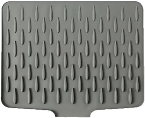 2 Stücke Auslaufsicherer Arbeitsplattenschutz aus Silikon, Abtropfmatte Geschirr für die Küchenarbeitsplatte - Anti-Wasseransammlung, Weich, Hitzebeständig, Rutschfest 2 Stücke Auslaufsicherer Arbeitsplattenschutz aus Silikon, Abtropfmatte Geschirr für die Küchenarbeitsplatte - Anti-Wasseransammlung, Weich, Hitzebeständig, Rutschfest von Zidoley
