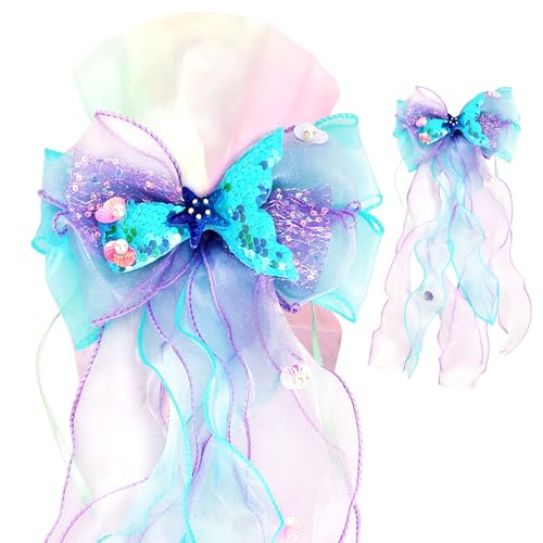 Zidoley Schultütenschleife Meerjungfrau Schleife Schultüte Bastelset Zuckertütenschleife für Mädchen 45×20cm Schultüte Schleife Einhorn Zuckertüte Deko Schulanfang Einschulung Deko (Meerjungfrau-Blau) Zidoley Schultütenschleife Meerjungfrau Schleife Schultüte Bastelset Zuckertütenschleife für Mädchen 45×20cm Schultüte Schleife Einhorn Zuckertüte Deko Schulanfang Einschulung Deko (Meerjungfrau-Blau) von Zidoley