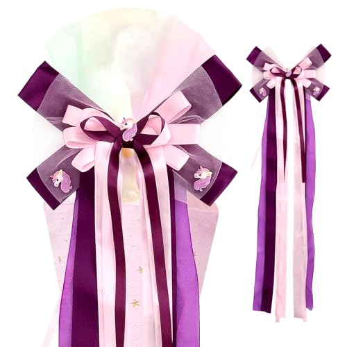 Zidoley Schultütenschleife Meerjungfrau Schleife Schultüte Bastelset Zuckertütenschleife für Mädchen 65×20cm Schultüte Schleife Einhorn Zuckertüte Deko Schulanfang Einschulung Deko (Einhorn-Lila) Zidoley Schultütenschleife Meerjungfrau Schleife Schultüte Bastelset Zuckertütenschleife für Mädchen 65×20cm Schultüte Schleife Einhorn Zuckertüte Deko Schulanfang Einschulung Deko (Einhorn-Lila) von Zidoley
