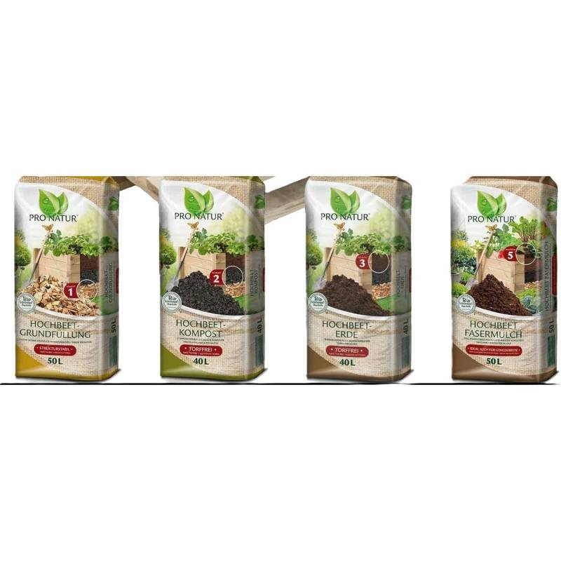 Ziegler Gregor Pro Natur Hochbeet Erde Set Plus 400 l Grundfüllung + 400 l Kompost + 400 l Erde + 50 l Fasermulch + Hochbeetdünger Ziegler Gregor Pro Natur Hochbeet Erde Set Plus 400 l Grundfüllung + 400 l Kompost + 400 l Erde + 50 l Fasermulch + Hochbeetdünger von Ziegler Gregor