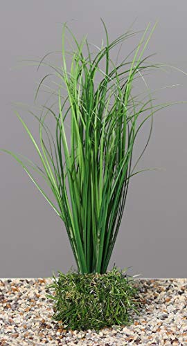 Grasbusch mit Ballen Gras Ziergras Kunstpflanze Dekopflanze H 30 cm 52651 F42 von Ziegler