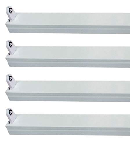 Zielo 4 x LED Röhrenhalterung/Fassung für eine 60 cm T8 / G13 LED Röhre - als Ersatz für Leuchtstoffröhrenhalter - RH60-1 LED von Zielo