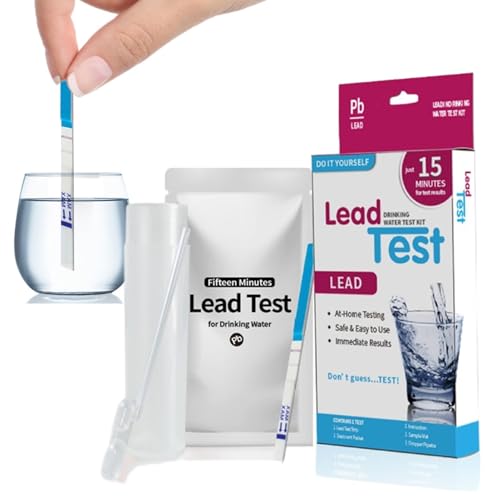 Bleiwasser-Testset | DIY-Testset für zu Hause mit Blei-Teststreifen und Tropffipette | Erkennt Blei im Trinkwasser des Wasserhahns und der Versorgung Bleiwasser-Testset | DIY-Testset für zu Hause mit Blei-Teststreifen und Tropffipette | Erkennt Blei im Trinkwasser des Wasserhahns und der Versorgung von Ziennhu