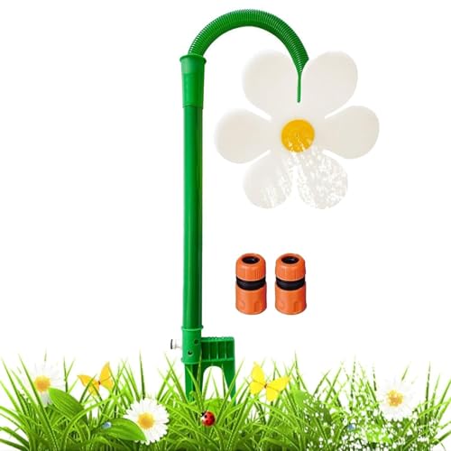 Sprinkler - tanzende Blumenwassersprinker | Sonnenblume Rasenstrinklingschlauch angeschlossen - langlebiger ABS -Plastik -Hofspielzeug - 360 ° Drehspray für Gartenbewässerung im Freien von Ziennhu