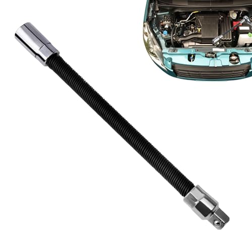 Flexibler Verlängerungsstange -Black Stahlkompassschlüssel -145-245 mm, Winkel 45 °, Block mit kugelförmigen Nachtlies | Ideal für Trapani, britische Schlüssel, Workshop -Zubehör und mechanische Arbei von Ziennhu