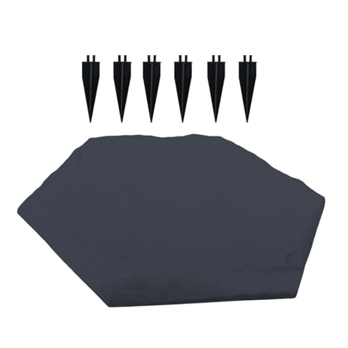 Garten Trittsteine Set - Gartengestaltung Boden Deko - Gehwegplatten Mit Bodenhaken Für Terrasse Garten Rasen Spielplatz Gehwege Gartenpfade von Ziennhu