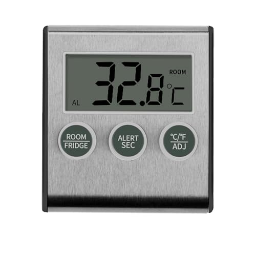 Gefrierschrank-Thermometer-Thermometer Digital Kühlschrank-Kühlschrank Thermo-Meter | LCD -Anzeige mit maximal min Temperatur | Wasserdichtes Sensor | Kompakte Batterie betrieben | -50 ° C bis 70 ° C. von Ziennhu