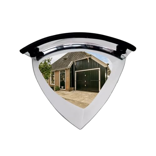 Konvexer Verkehrsspiegel Außenbereich – Wetterfester Weitwinkel Spiegel Für Einfahrten Straßen Garagen | Robuste Sicherheitslösung Mit Klarem Blickfeld | Ideal Für Hof, Parkplatz, Lager, Industrie von Ziennhu