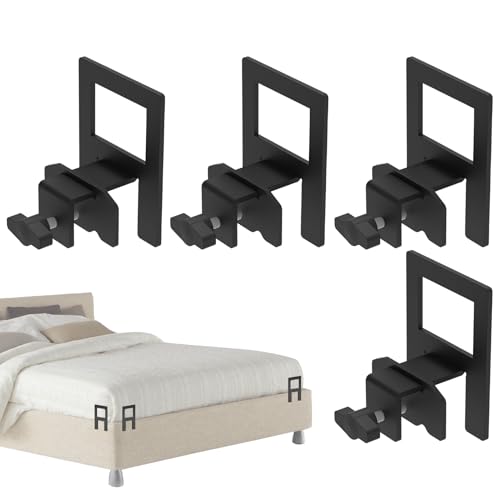 Matratzendichtung | Stützpolster zur Vermeidung von Verrutschen | 4 Sets mit verstellbaren Verstärkungen aus Kohlenstoffstahl für Schlafzimmer, Renovierung, Zuhause, Kinderzimmer von Ziennhu