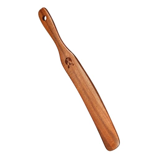 Sauerteigschaber Holz - 27,9cm Kochlöffel Küchenhelfer | Exquisit Gefertigter Rührlöffel Zum Mischen Kochen Backen | Teigschaber Holzes - Geschenk Küche Brotbacken Alltag von Ziennhu