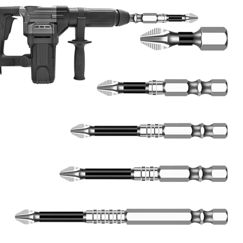 Schraubendreherbits Für Bohrer - 50-teiliges Set Aus Hochwertigem Stahl | Magnetisch Vielseitig | Passend Für Elektrowerkzeug | Robust Präzise Verarbeitung von Ziennhu