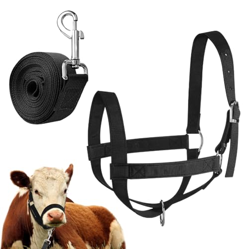 Waden -Halfter - einstellbar, Nylon Vieh Rinderhalter | -Vieh -Halter | Kleine Rassen Tiere Zeigen EIN verstellbares Werkzeug für das Training von Lammfohlenziege Schafe von Ziennhu