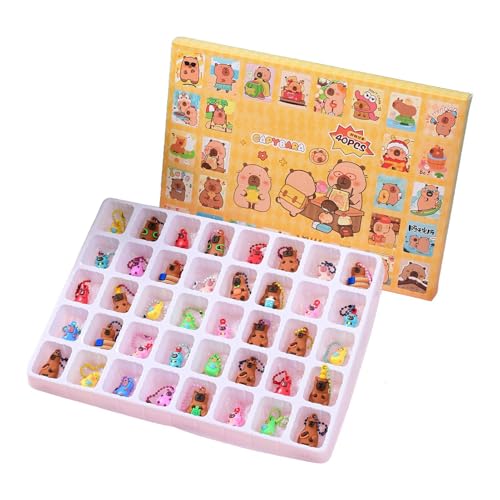 Weihnachts Kalender - Weihnachten 24 Tage Capybara Figur Adventskalender | Sammelbare Heimdekoration - Feiertags-Party Auto Telefon Rucksack Baum Fenster Tür Schlafzimmer Weihnachts Kalender - Weihnachten 24 Tage Capybara Figur Adventskalender | Sammelbare Heimdekoration - Feiertags-Party Auto Telefon Rucksack Baum Fenster Tür Schlafzimmer von Ziennhu