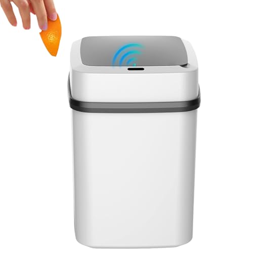 Ziennhu Automatischer Mülleimer - Edelstahlsensor -Mülleimer - USB -USB -USB -Modell | Kontaktlose Öffnung | Stille wasserdichte | Modernes Design | Ideal für Badezimmer oder Büro Ziennhu Automatischer Mülleimer - Edelstahlsensor -Mülleimer - USB -USB -USB -Modell | Kontaktlose Öffnung | Stille wasserdichte | Modernes Design | Ideal für Badezimmer oder Büro von Ziennhu